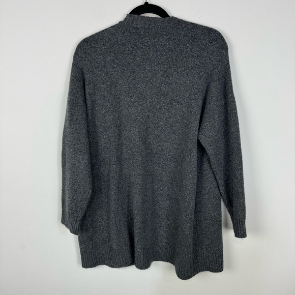 American Eagle Gray Grey Open Front Soft Cardigan - Picture 2 of 4